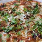 BBQ chicken pizza